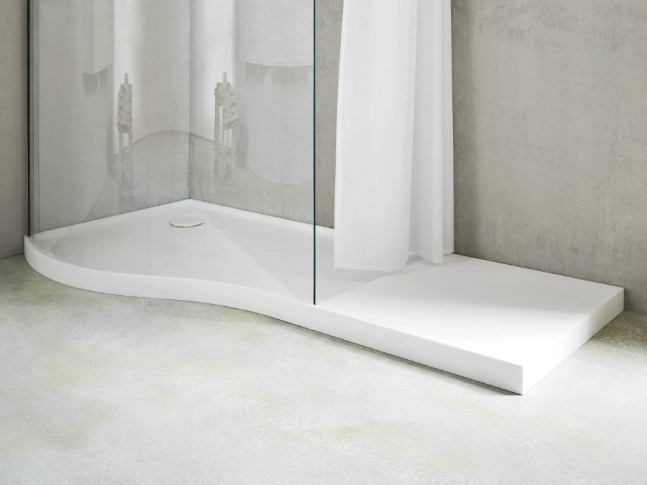 Душевой поддон ras Basic BL. KRION 120x80