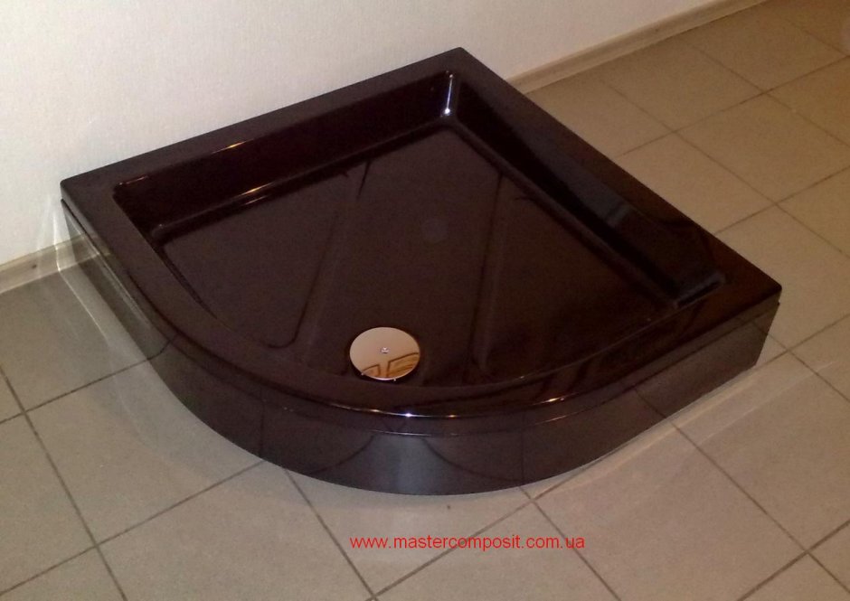 Поддон для душа 100х80 черный