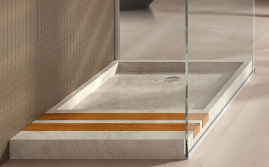 Душ. Поддон 120х80x4h Stone White