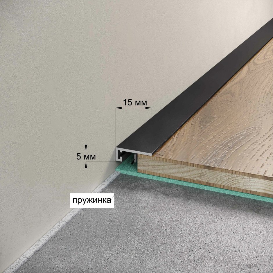 Профиль Minileiste sl16x5-03 16х25х2000мм чёрный