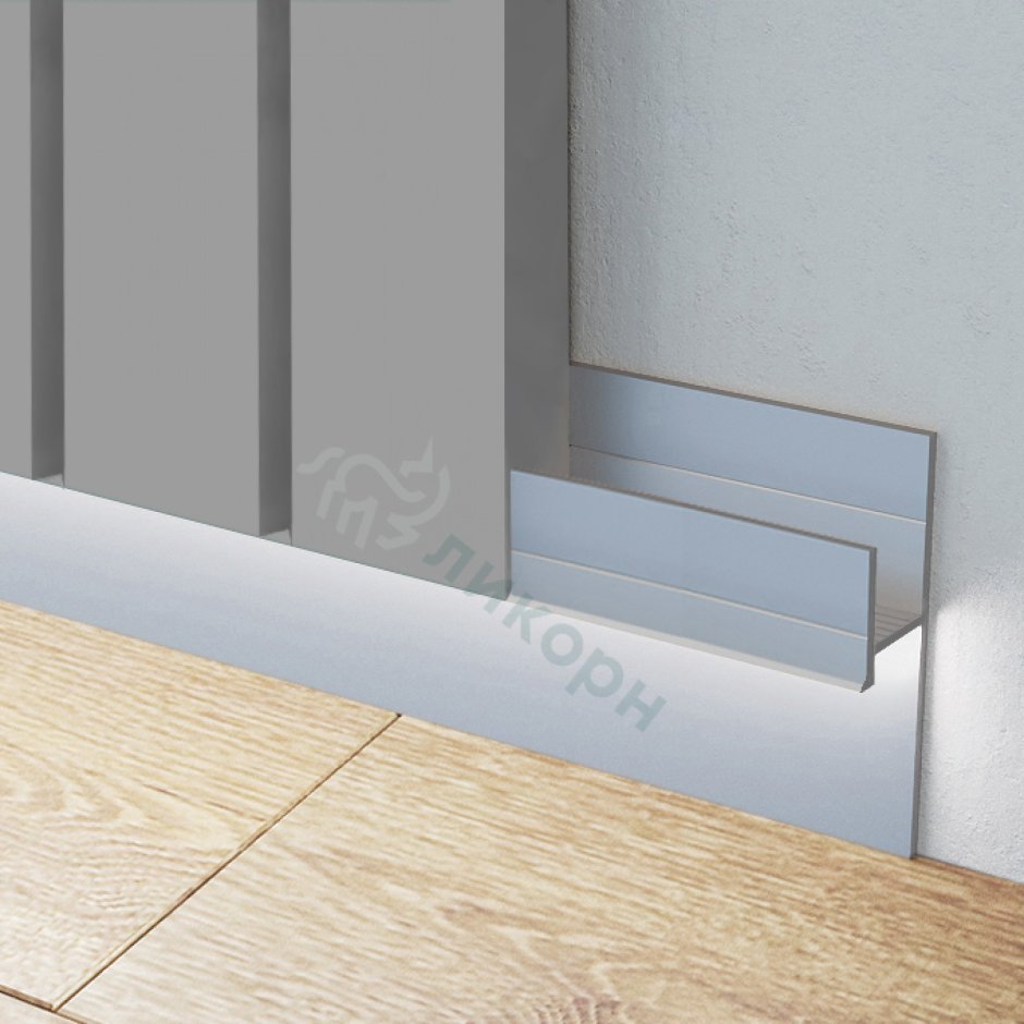 Напольный плинтус с подсветкой PN 080 led Евровуд