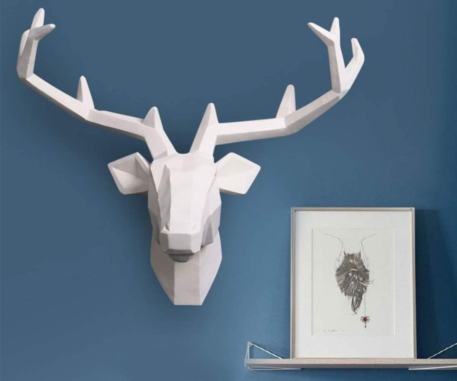 Гипсовые головы животных на стену