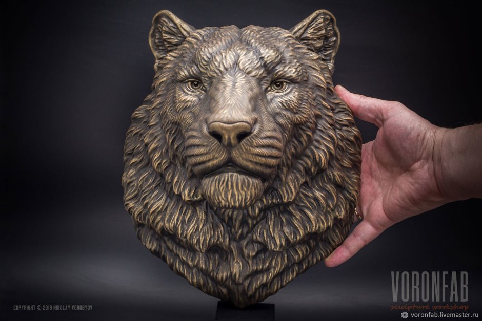 Голова тигра скульптура