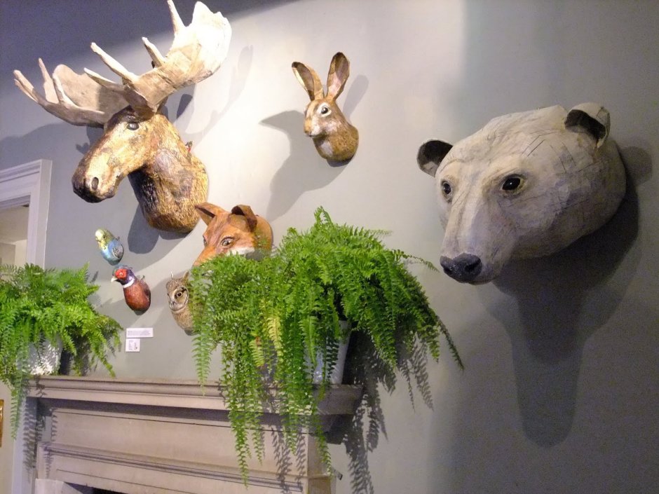 Головы животных на стену