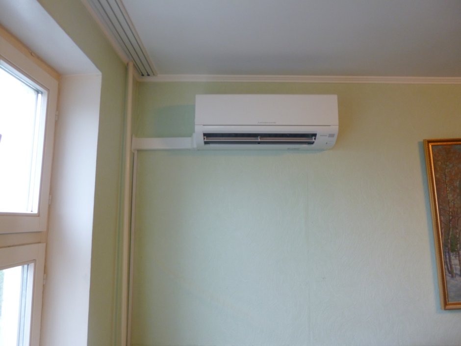 Внутренний блок кондиционера с коробом