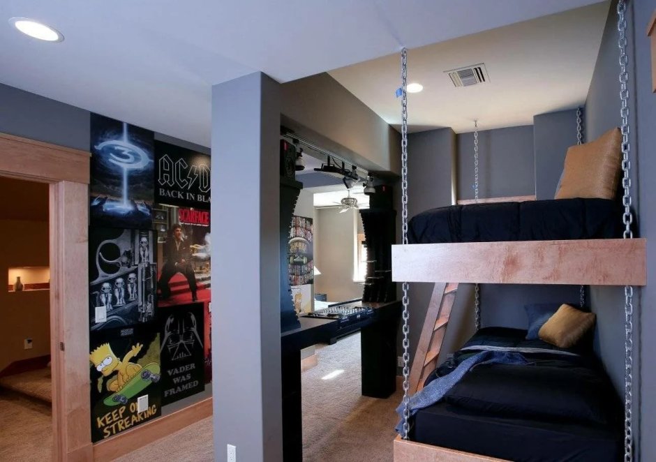 Двухэтажные кровати необычные