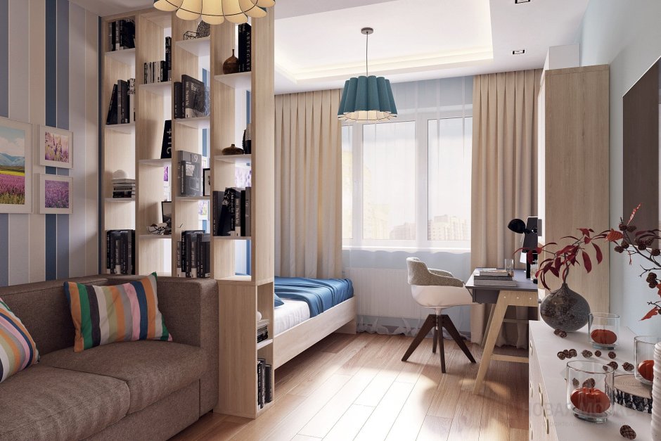 Планировка детской для троих