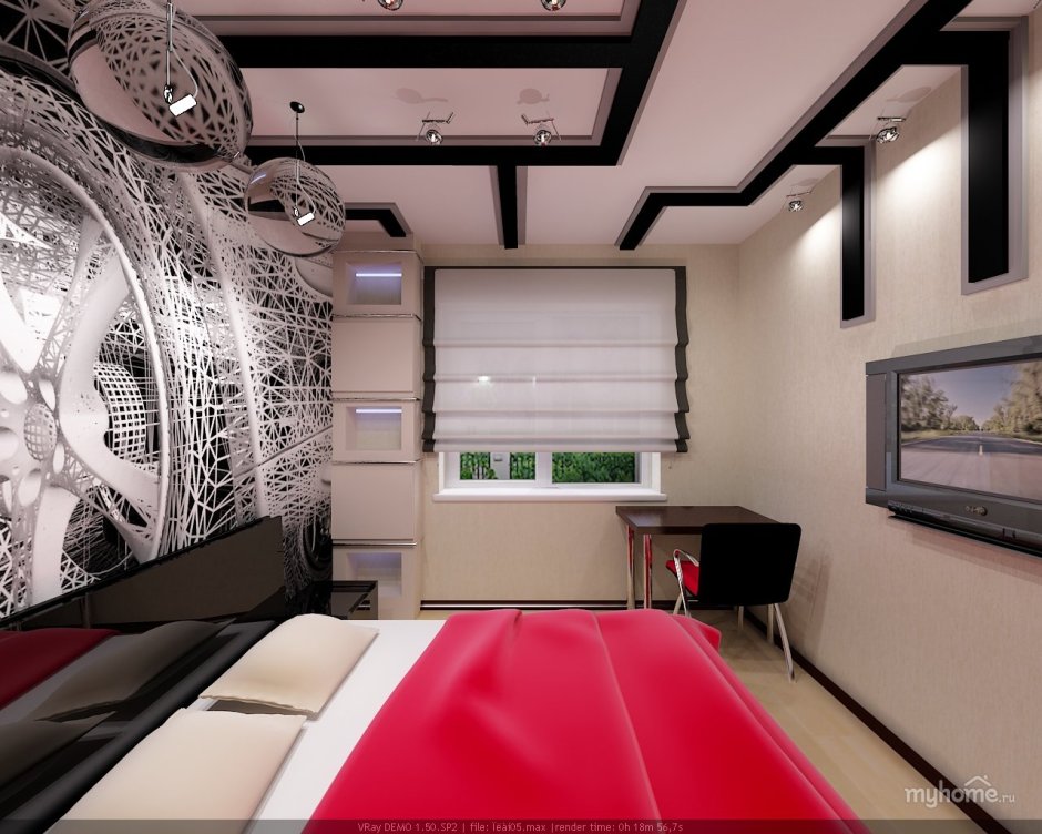 Дизайн комнаты для молодого мужчины