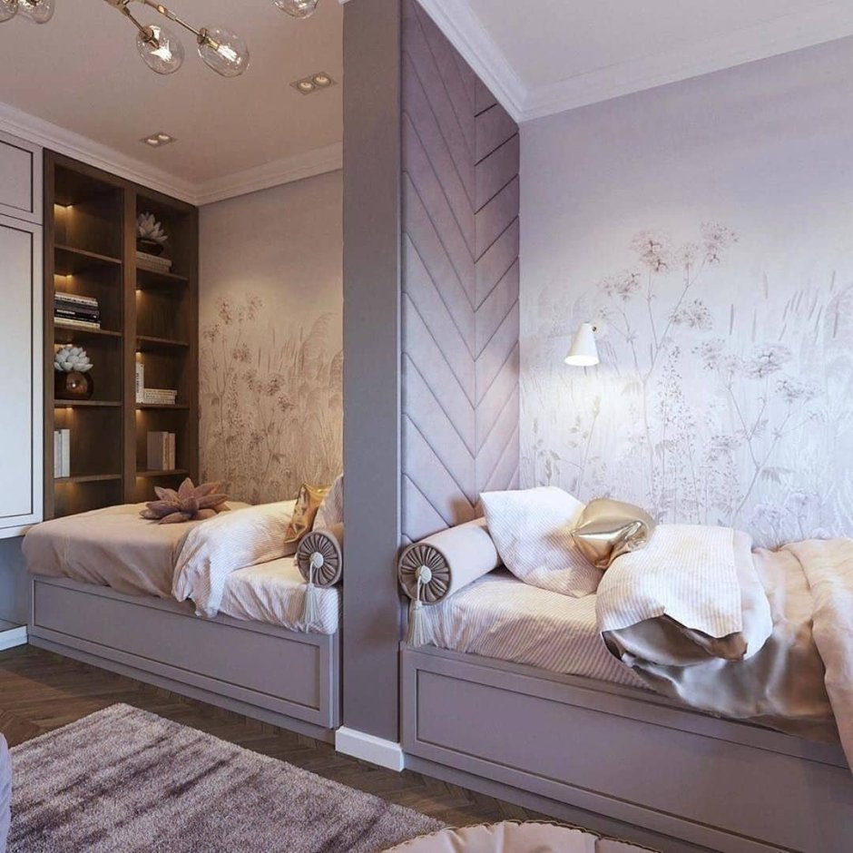 Подростковая комната для двух девочек