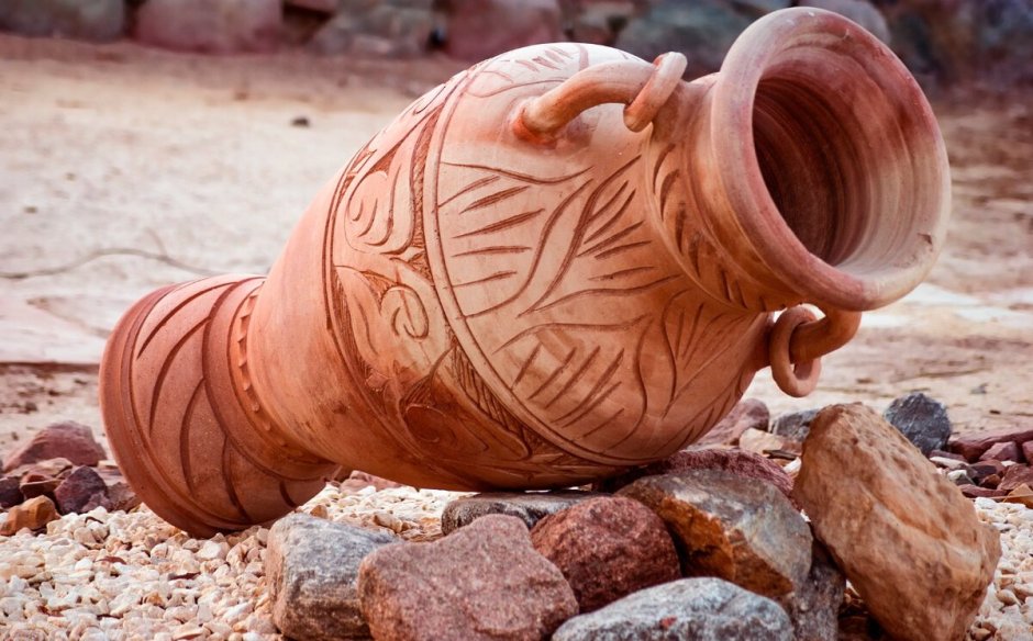 Кувшин глиняный терракота керамика