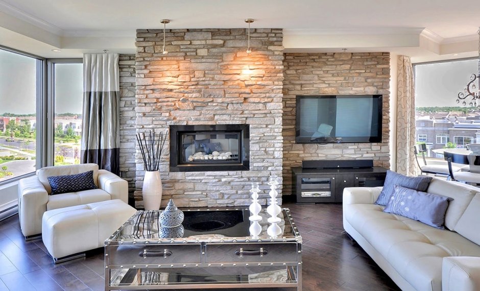 Декоративный камень в интерьере