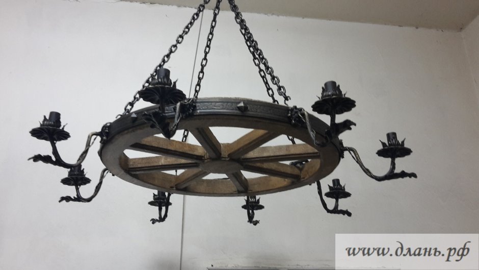 Люстра колесо 1,5м