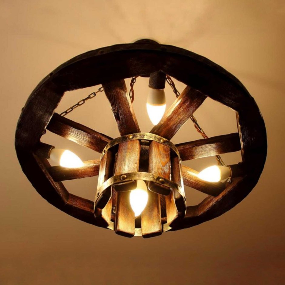 Люстра колесо 1,5м