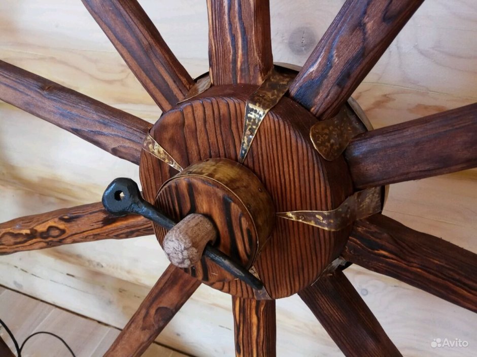 Имитация деревянного колеса