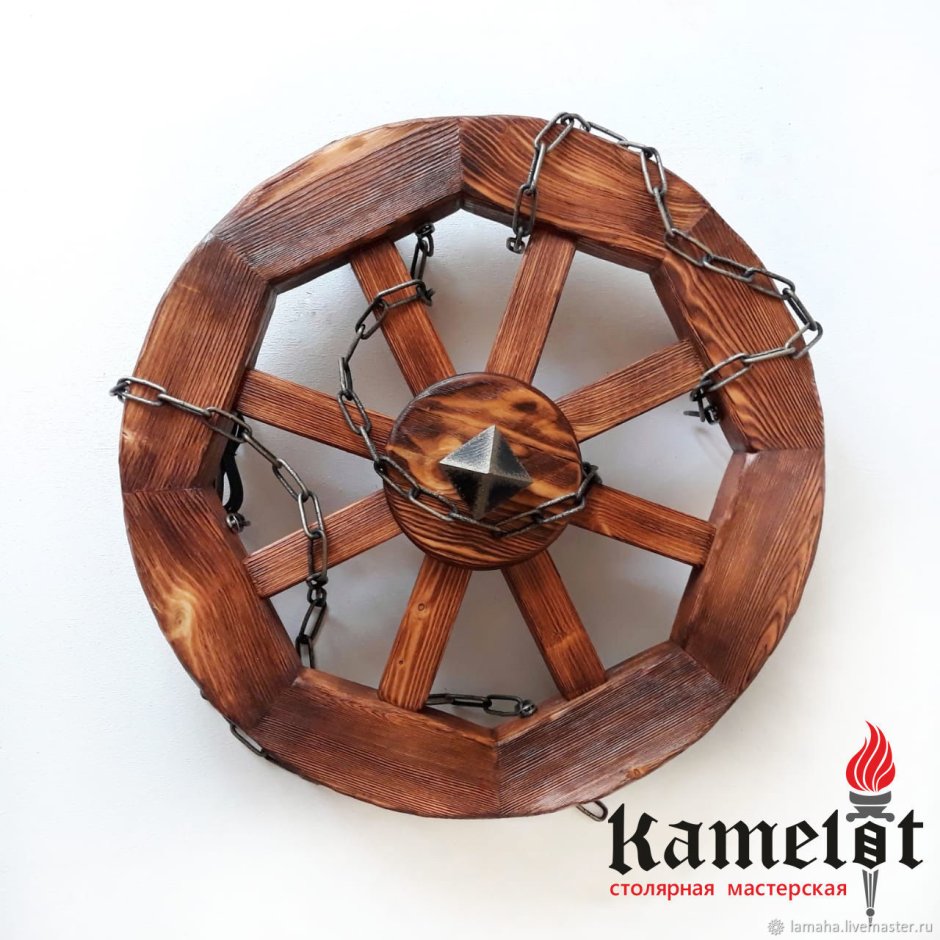 Люстра колесо Кантри Люсоль