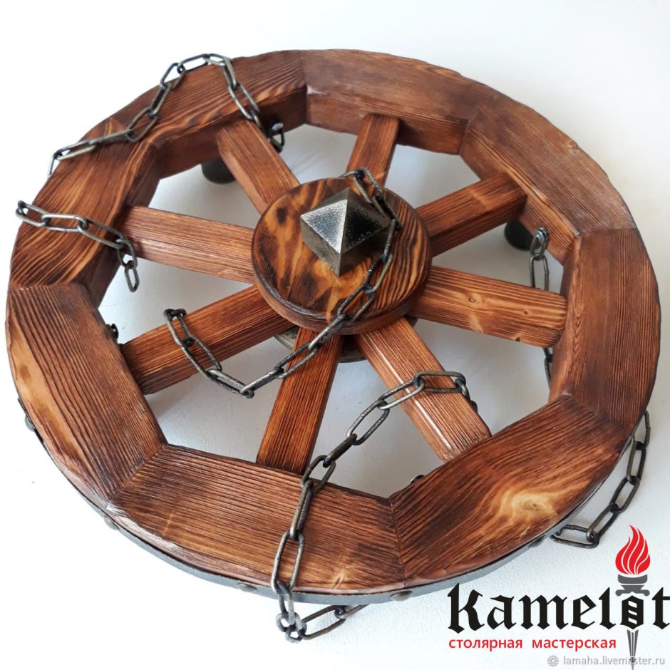 Люстра колесо телеги