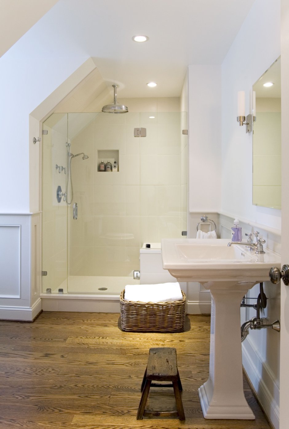 Санузел на мансардном этаже