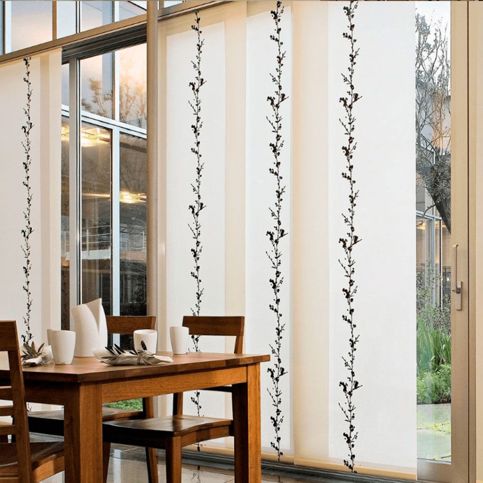 Шторы в японском стиле