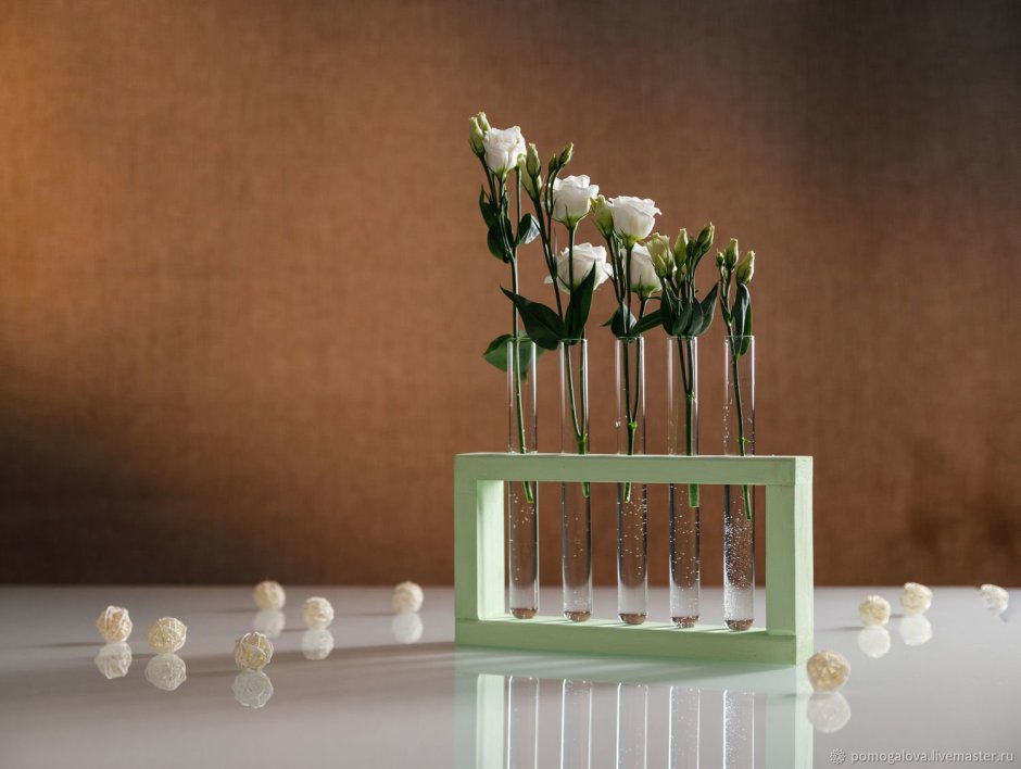 Подставка с пробирками для цветов