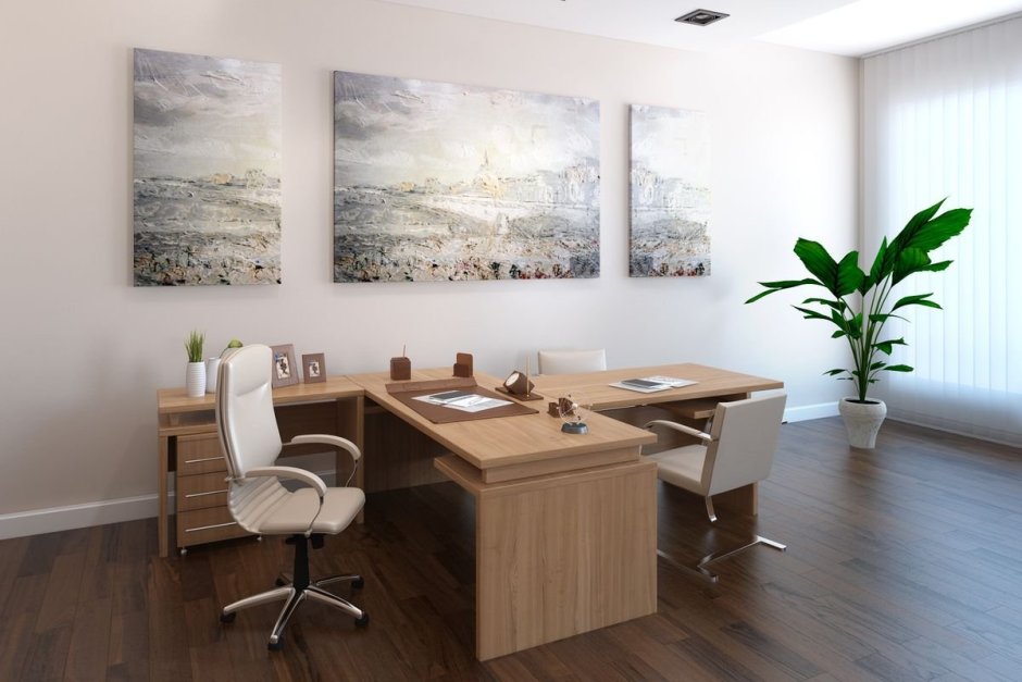 Стены в кабинете руководителя