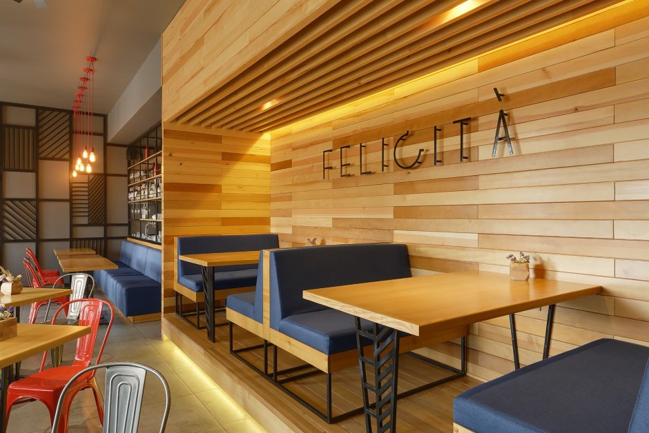 Бюджетный интерьер кафе