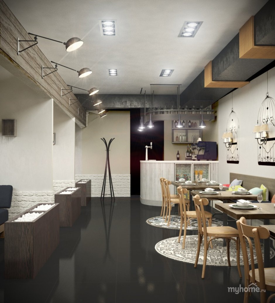 Отделка кафе