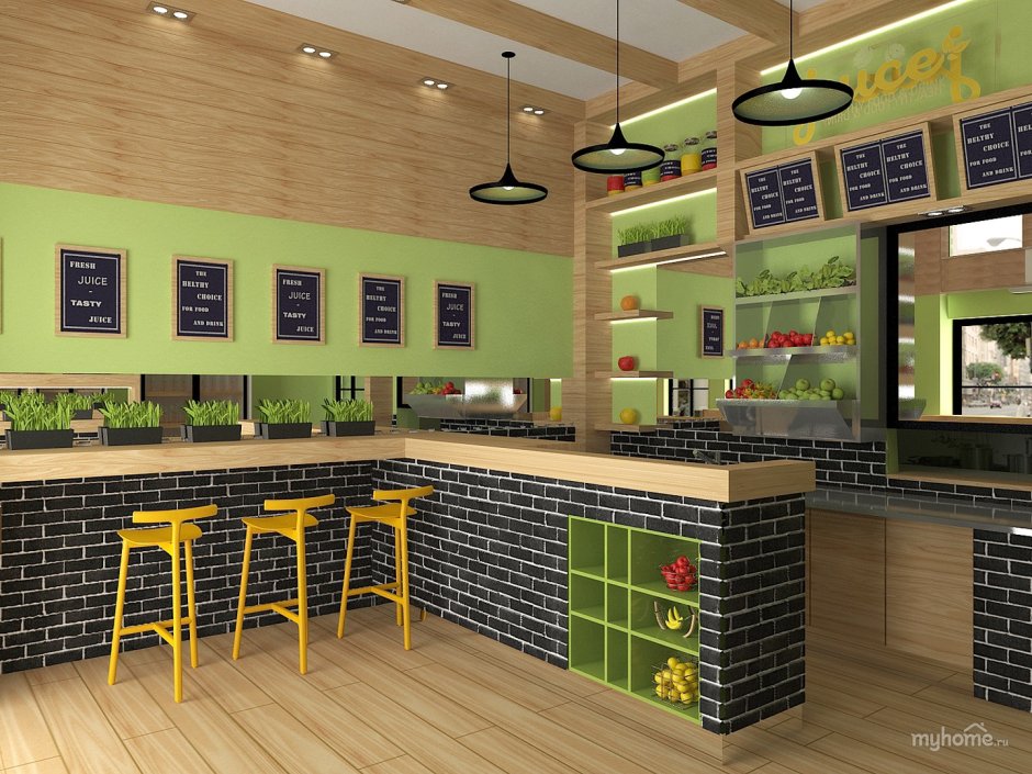 Мини кухня для кафе