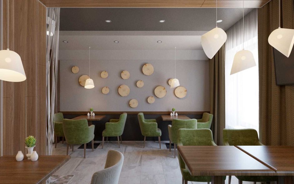 Интерьер мини кафе в современном стиле