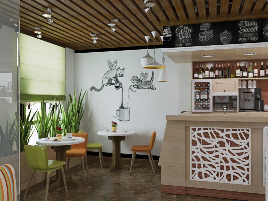 Интерьер кофейни