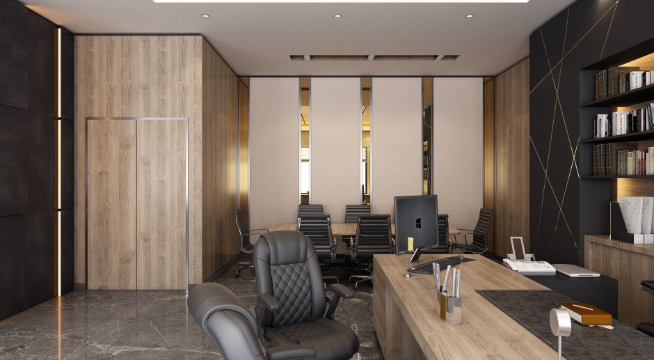 Стены офиса Модерн стиль