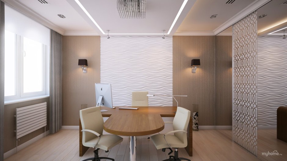 Светлый офис интерьер