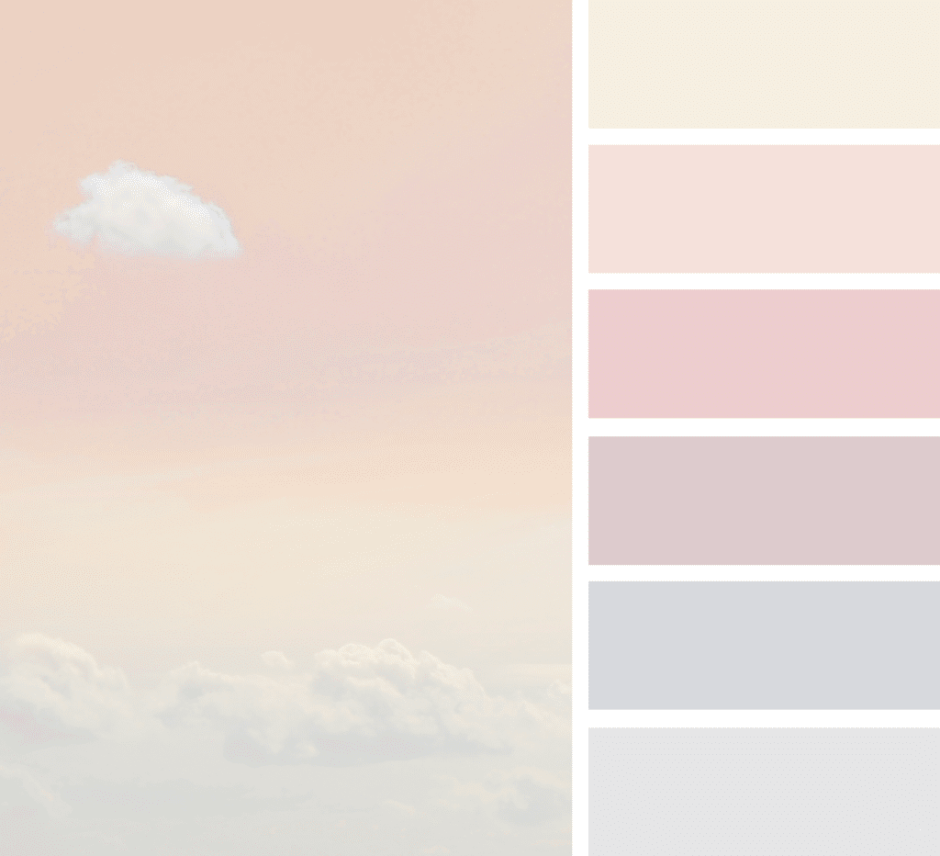 Цветовая палитра нюдовых оттенков