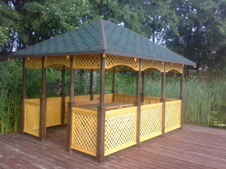 Покрасить беседку