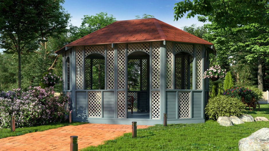 Беседка восьмигранная