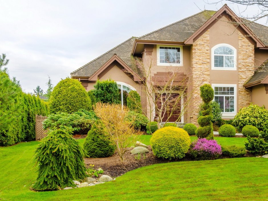 Крафтсман стиль загородный дом