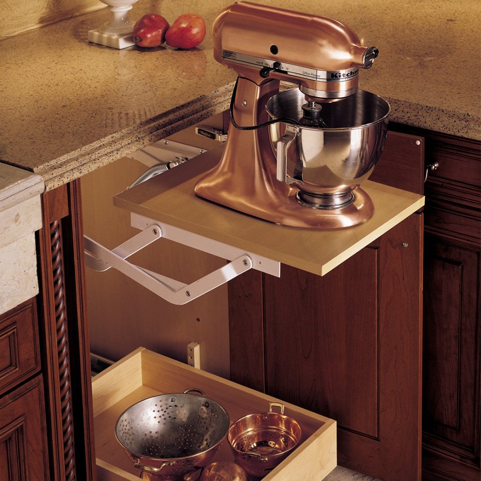 Полка для кофемашины на кухне