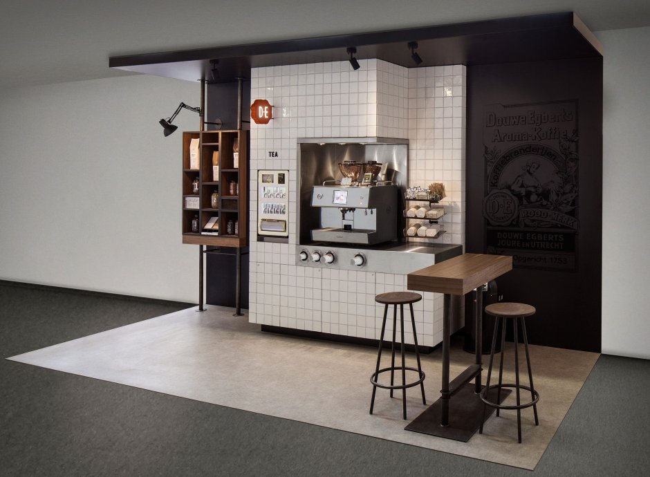 Стойка для кофейни самообслуживания