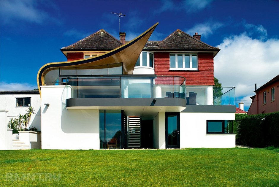 Необычные крыши частных домов