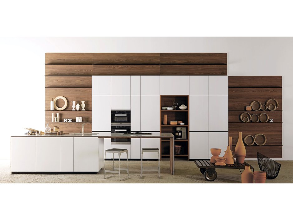 Деревянные фасады Valcucine фактура