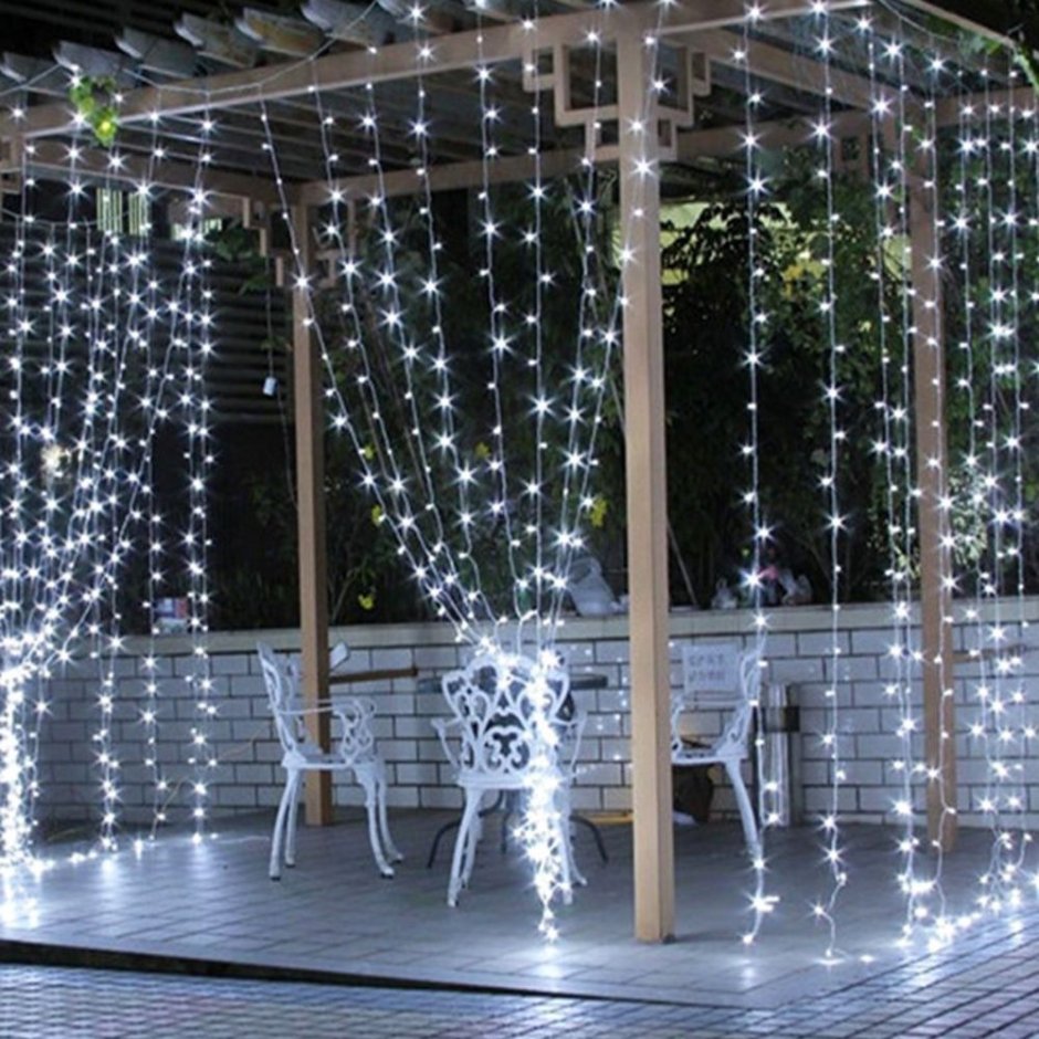 Гирлянда занавес, дождь 3x3м