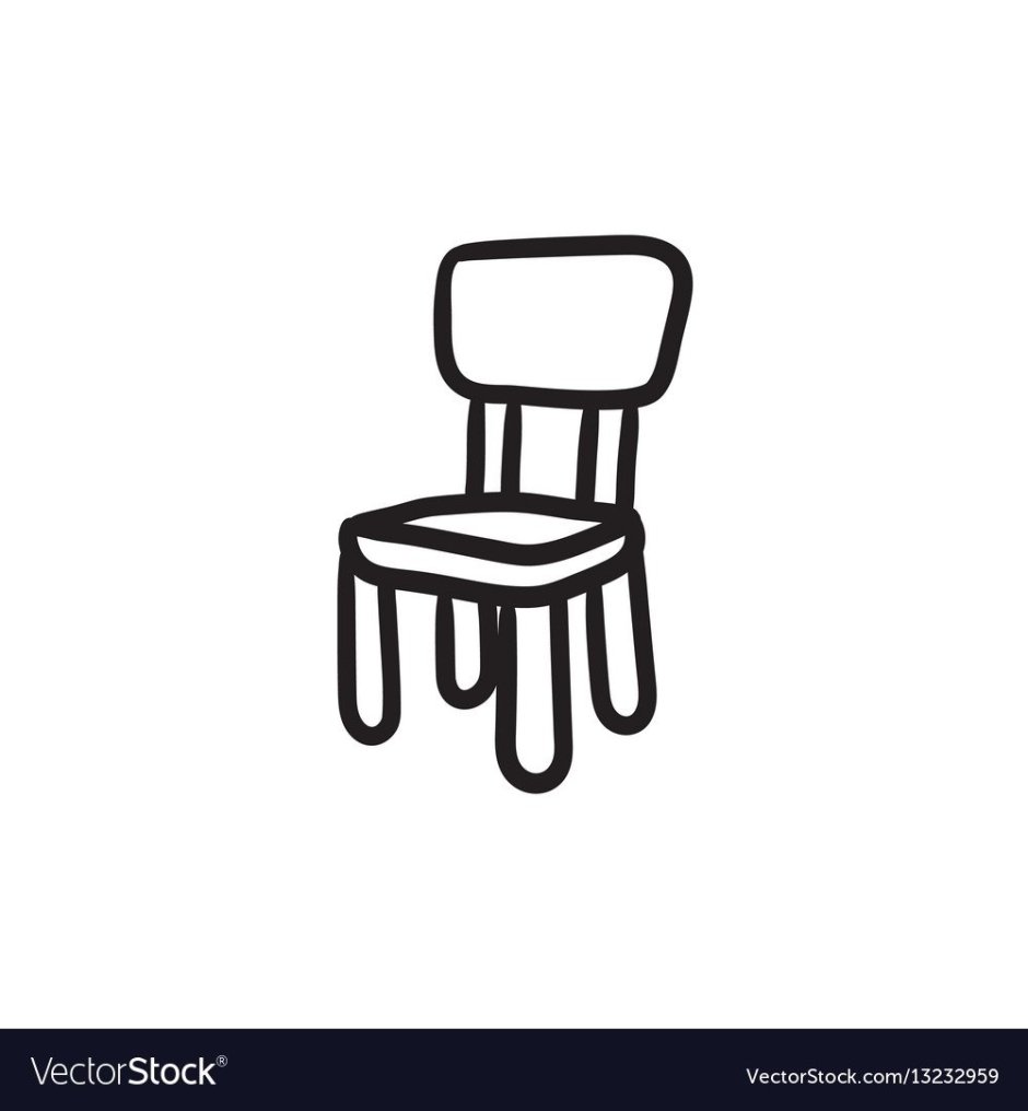 Стул трафарет
