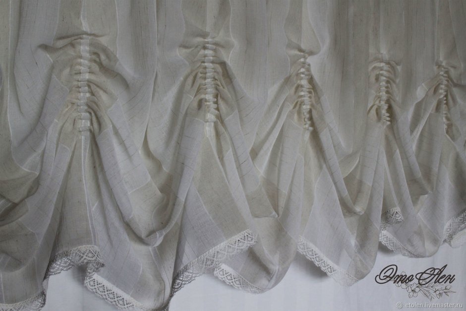 Австрийская штора тюль