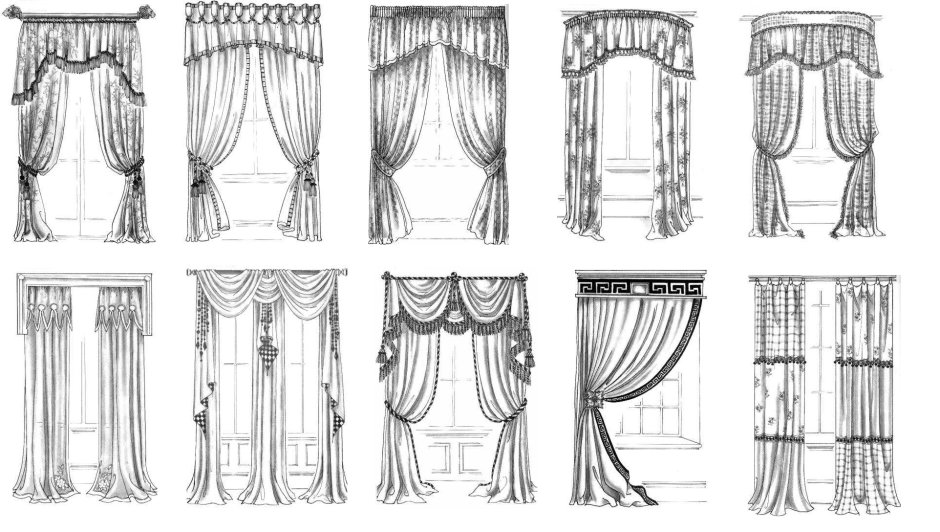 Шторы вид спереди ДВГ