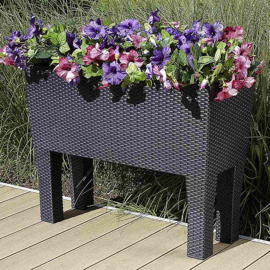 Вазон для цветов rato Case High 600, графит