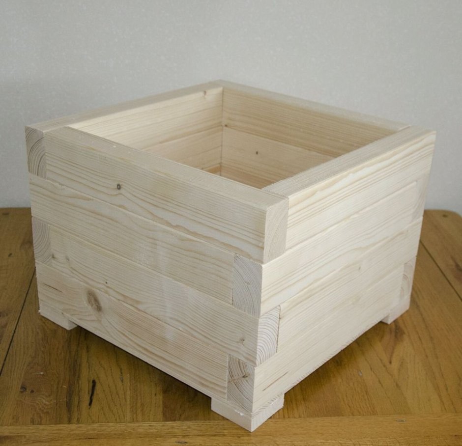 Ящики для цветов из брусков