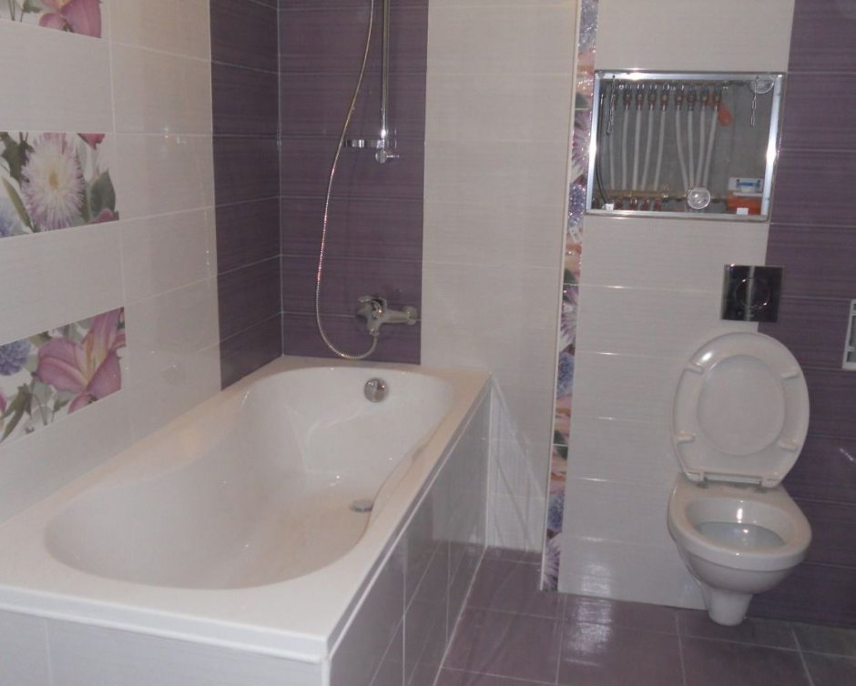 Плитка в ванной после ремонта