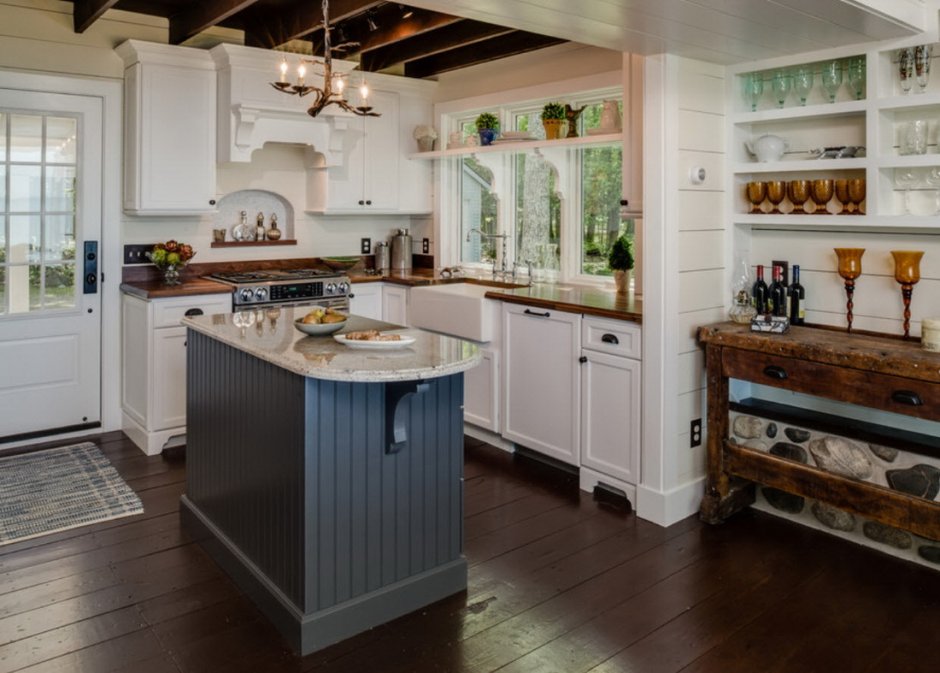 Кухня Прованс с островком