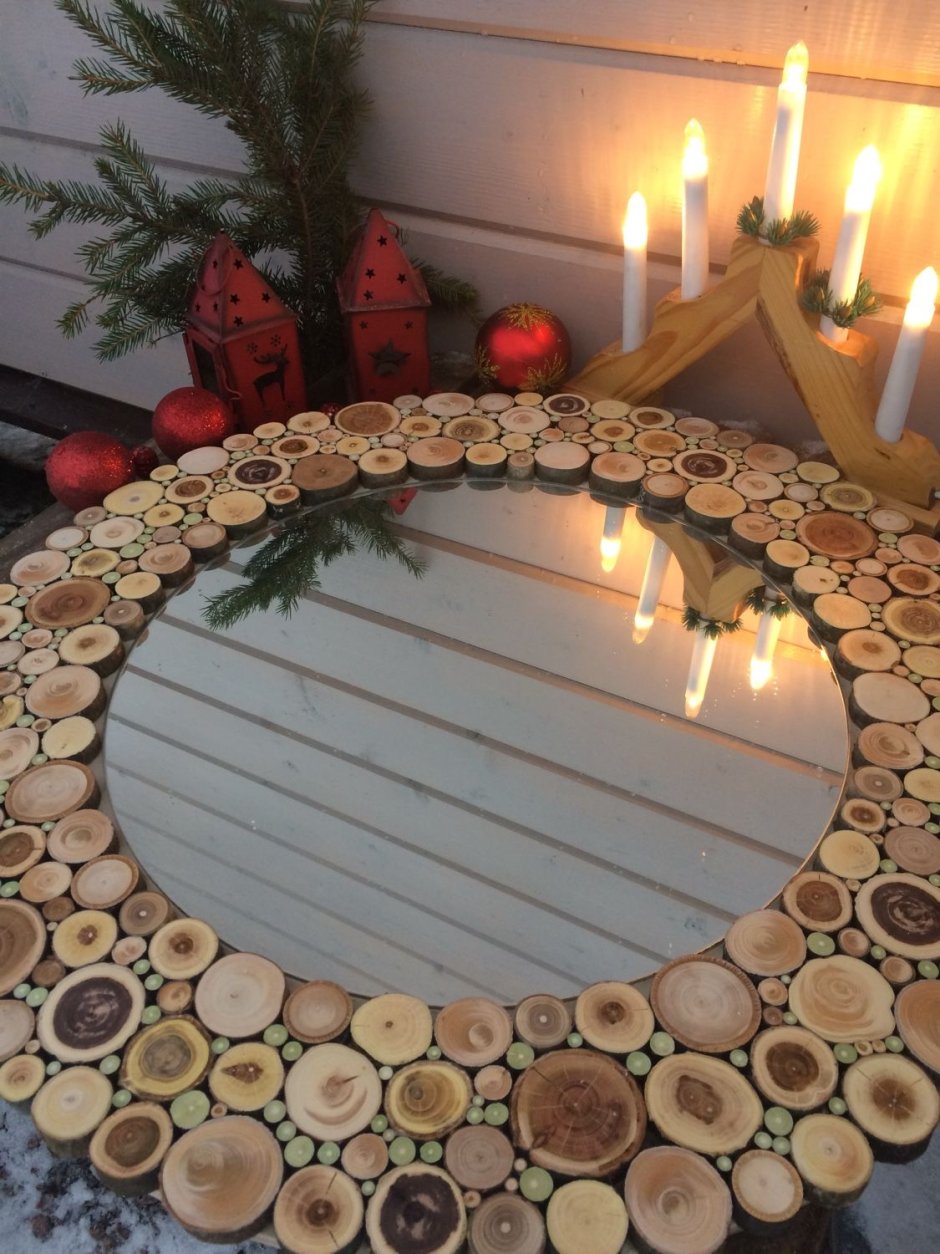 Зеркало из спилов