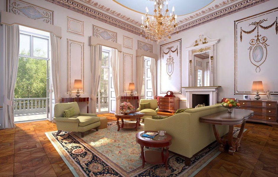 Бидермейер стиль Эрмитаж интерьер