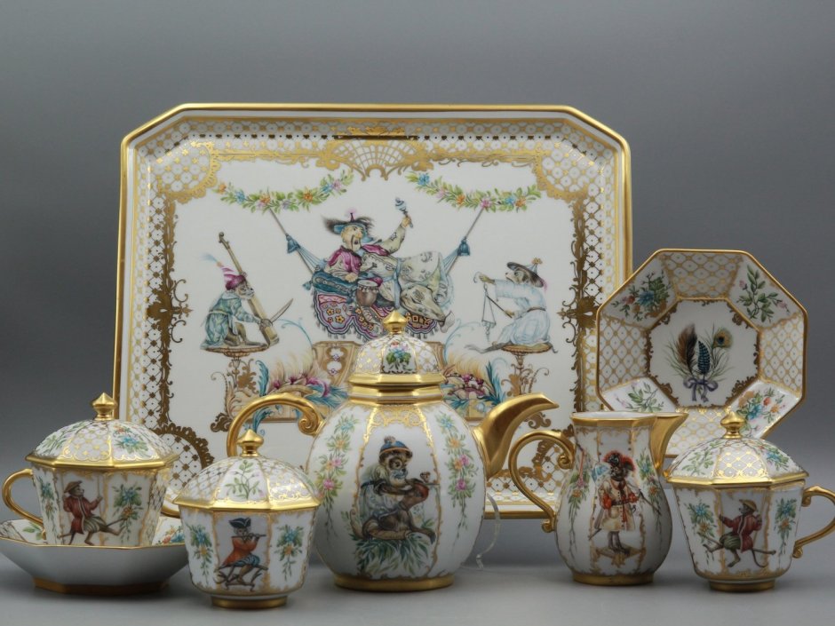 Шинуазри Севрский фарфор